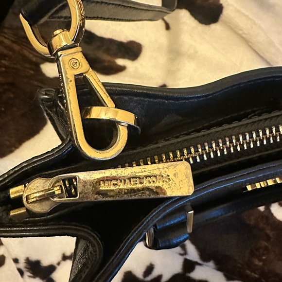 Michael Kors Black Leather Satchel - Picture 3 of 6